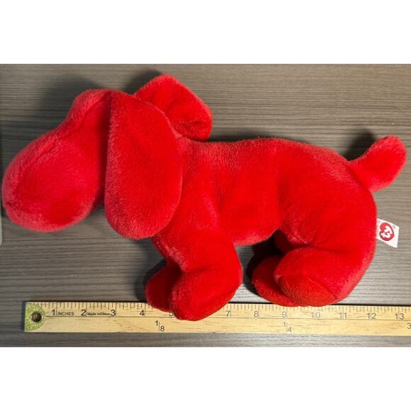 TY Beanie Buddies Rover BIG Red Dog 1998 12" Cute Plush Toy Lovey Stuffy Retired - Picture 11 of 11